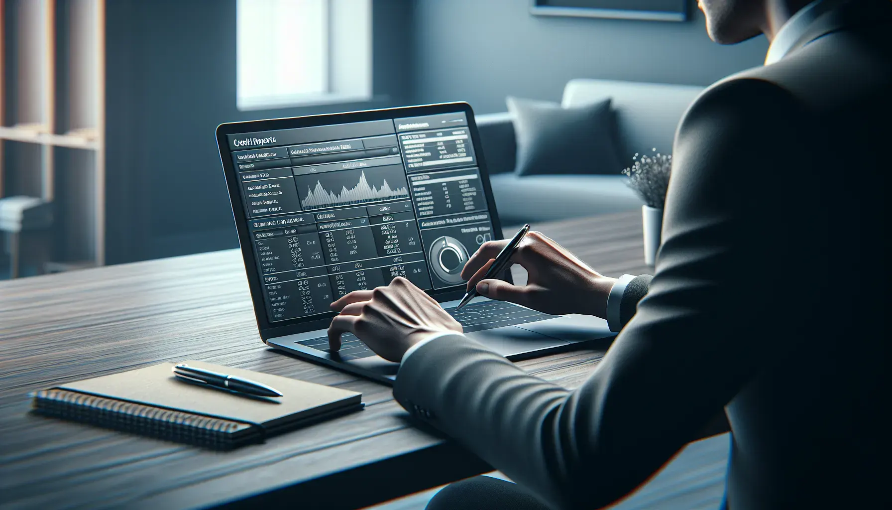 videographer reviewing client inquiries on a laptop