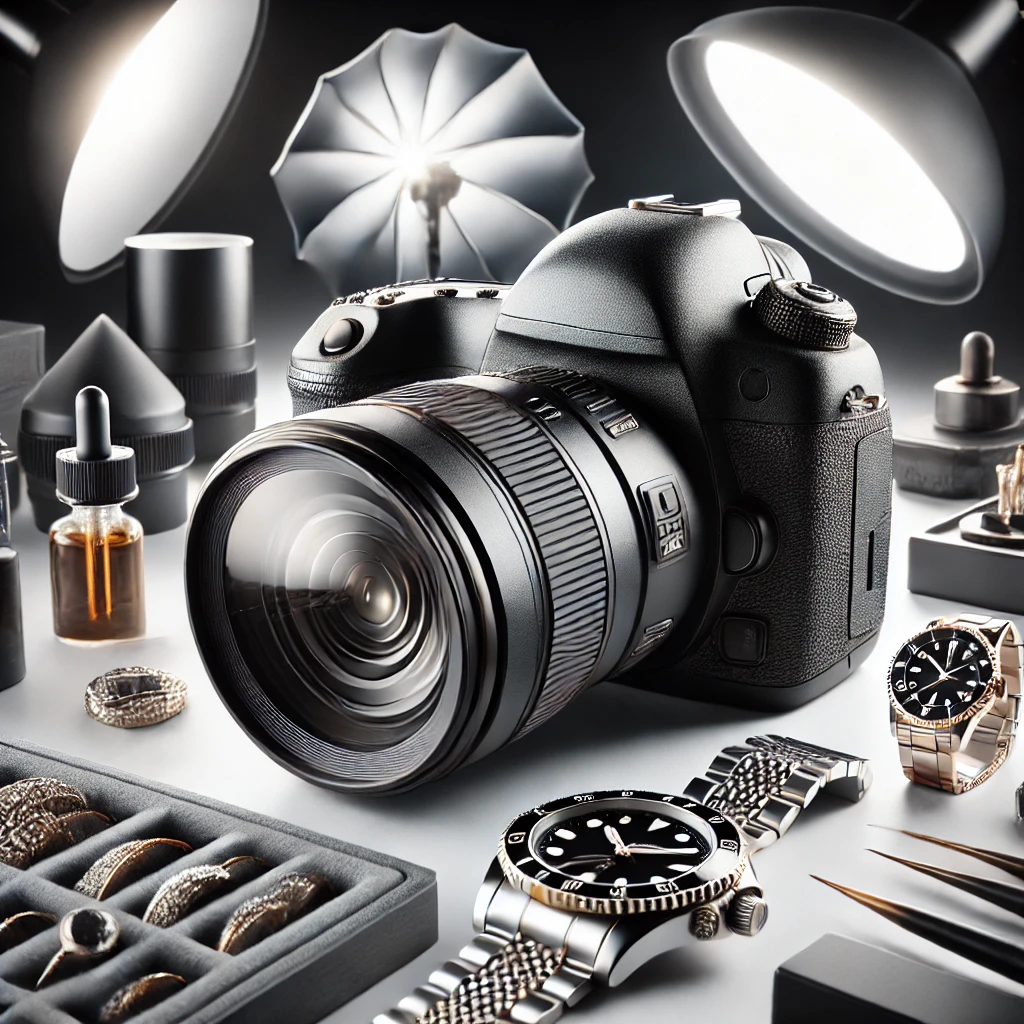 macro shot of product under studio lighting