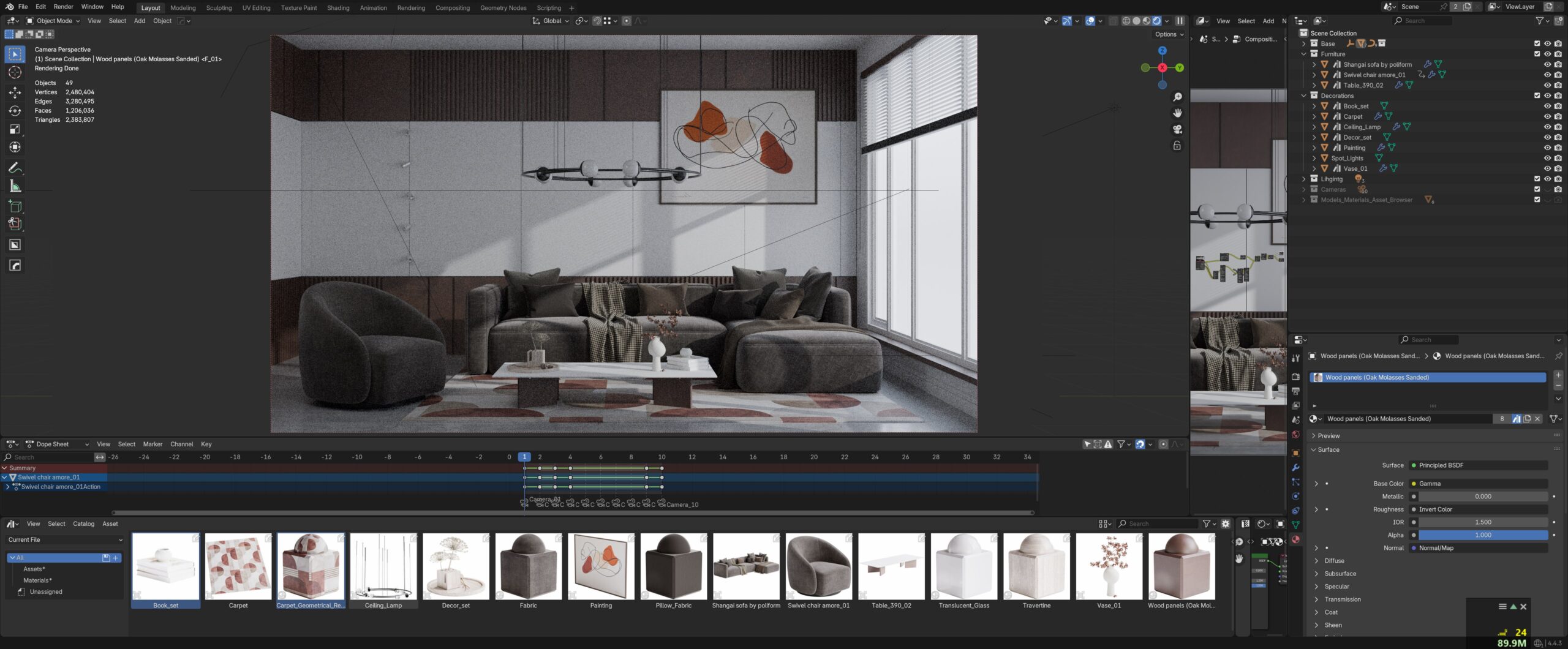 photoreal 3D product render on studio monitor